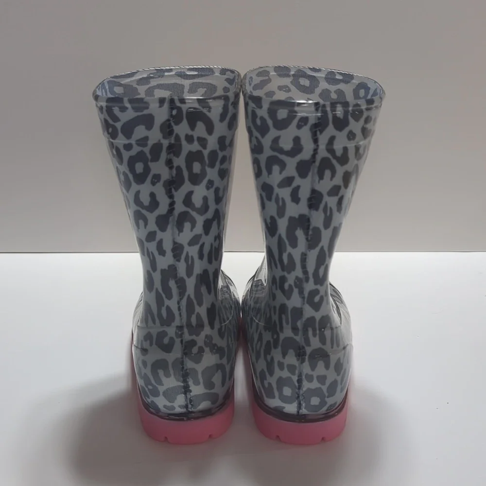 Roma Abel Kid's Leopard Print Rain Boots Size 13